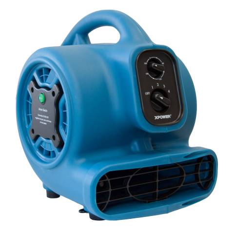 XPOWER P-260NT Freshen Aire 1/5 HP 800 CFM 4 Speed Scented Mini Mighty Air Mover, Utility Fan, Dryer, Blower with Ionizer and Timer