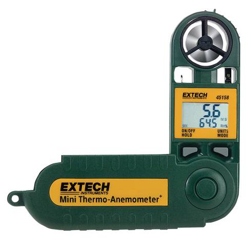 Extech 45158 Mini Thermo-Anemometer with Humidity