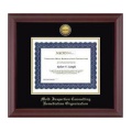 Church Hill Classics 138356 Gold Engraved Medallion Frame in Cambridge with Black and Gold Mats