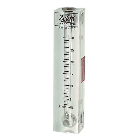 Zefon 195505 Non-Adjustable Flow Rotameter Flowmeter, 3 - 30 LPM