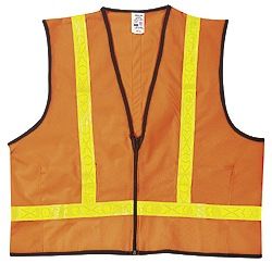 MCR VA221R Class 2 Solid Polyester Safety Vest