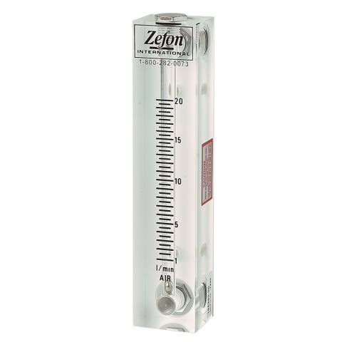 Zefon 195380 Non-Adjustable Flow Rotameter Flowmeter, 1 - 20 LPM