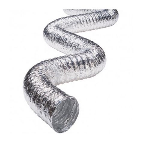 Omnitec OAD12 Flexible Duct, Clear, Wire Reinforced, 12" dia x 25'