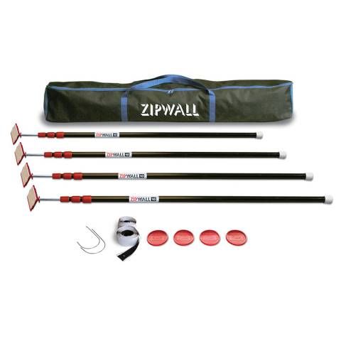 ZipWall® ZP4 ZipPole® 10 – 4-Pack