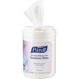 Purell® 903106GJ Instant Hand Sanitizer, Sanitizing Wipes