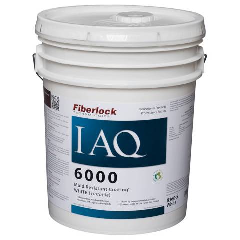 Fiberlock IAQ 6000 Mold Resistant Coating - 5 Gal - White