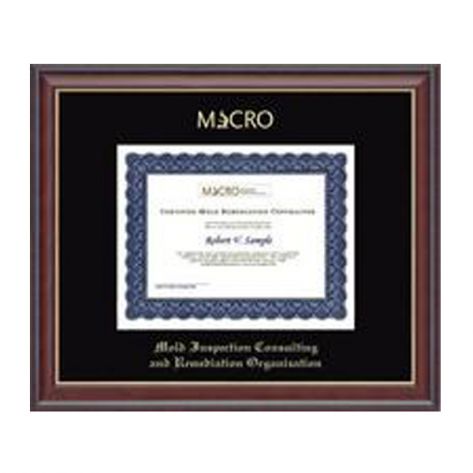 Church Hill Classics 202905 Gold Embossed Certificate Frame in Studio Gold with Black Mat