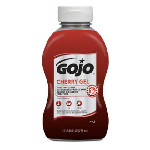 Gojo® 2354-08 Cherry Gel Pumice Hand Cleaner - 10 fl oz Squeeze Bottle