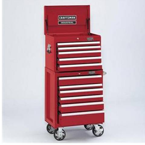 Craftsman 00918417CI Industrial® 5000 Series 6-Drawer Rolling Cart, 26"
