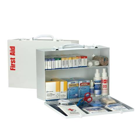 First Aid Only 90572 2 Shelf First Aid Cabinet With Medications, ANSI Compliant