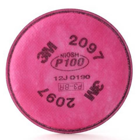 3M 2097 Nuisance OV, P100 2000 Series Filter - 2/Pk