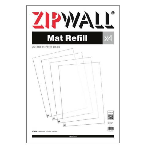 ZipWall® ZWTMR Mat Refill - 3/Pack
