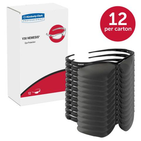 KleenGuard™ 412-22475 Nemesis Smoke Safety Glasses - 12/Pack