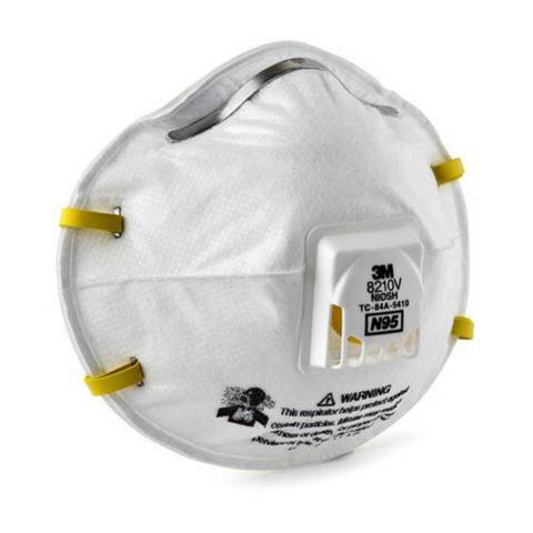 3M™ 8210v N95 Particulate Respirator, 10/Box