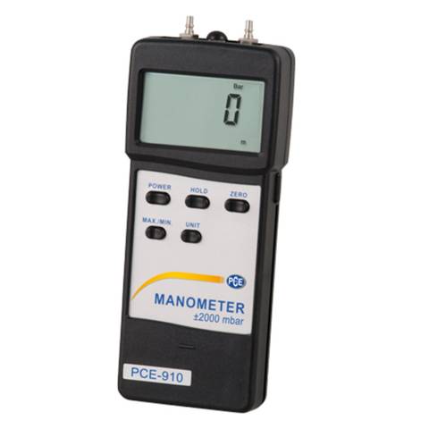 PCE Instruments PCE-910-ICA Differential Pressure Meter Incl. ISO Calibration Certificate