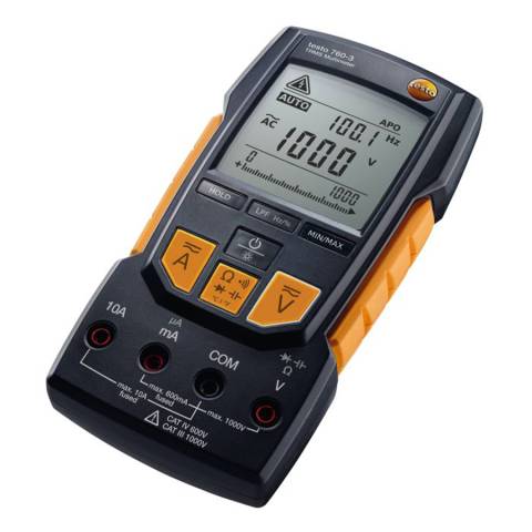 testo 760-3 Digital Multimeter w/Type K, TRMS, & 1,000V Range