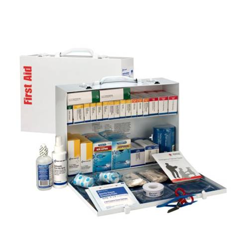 First Aid Only 90573 2 Shelf First Aid Cabinet With Medications, ANSI Compliant