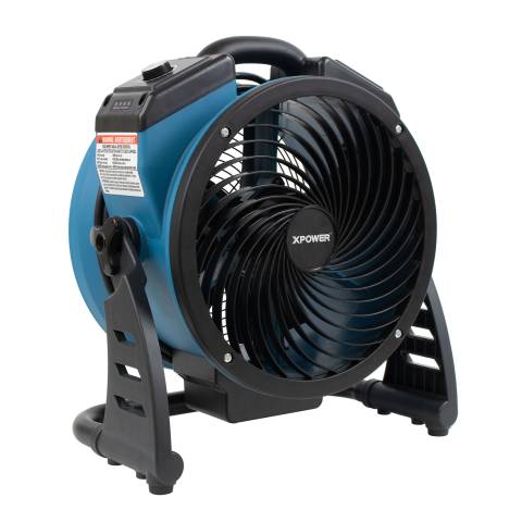 XPOWER FC-150B Dual Power Corded/Cordless Rechargeable Brushless DC Motor Whole Room Air Circulator