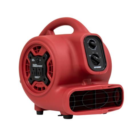 XPOWER P-230AT-Red 1/4 HP 925 CFM Multi-Purpose Mini Mighty Air Mover - Red