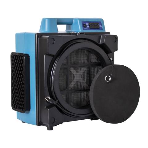 XPOWER X-4700A Professional 3 Stage Filtration HEPA  Air Scrubber with Built-in GFCI Power Outlets