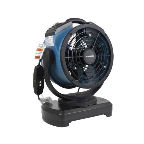 XPOWER FM-68W Multipurpose Oscillating Portable 3 Speed Outdoor Cooling Misting Fan with Built-In Water Pump and Hose