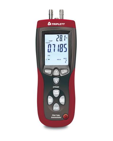Triplett DPR400 Differential Pressure, Airflow and Pitot Tube Meter