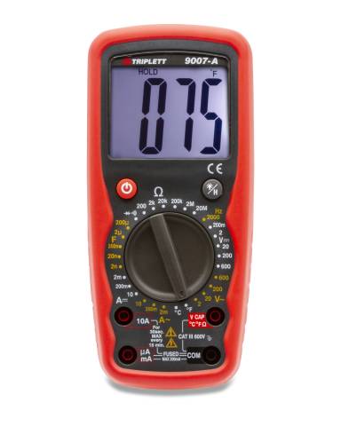 Triplett 9007A Industrial Digital Multimeter: CAT III 600V