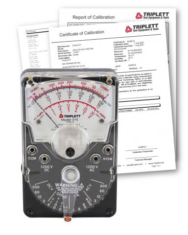 Triplett 3018-NIST Model 310 Analog Meter