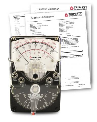 Triplett 3022-NIST Model 310-C Analog Meter