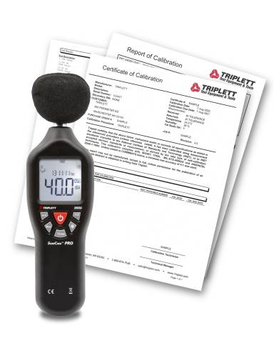 Triplett 3550-NIST 3550 Sound Level Meter with Certificate of Traceability to N.I.S.T.