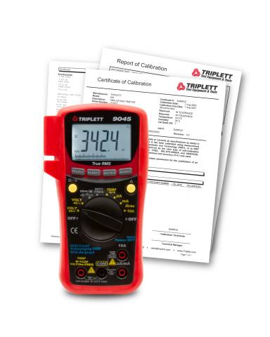 Triplett 9045-NIST 9045 Multimeter with Certificate of Traceability to N.I.S.T.