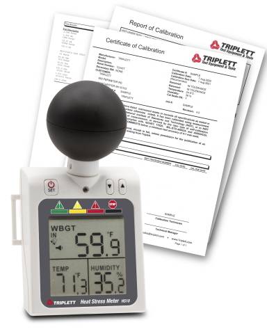 Triplett HS10-NIST Heat Stress WBGT (Wet Bulb Globe Temperature) Meter