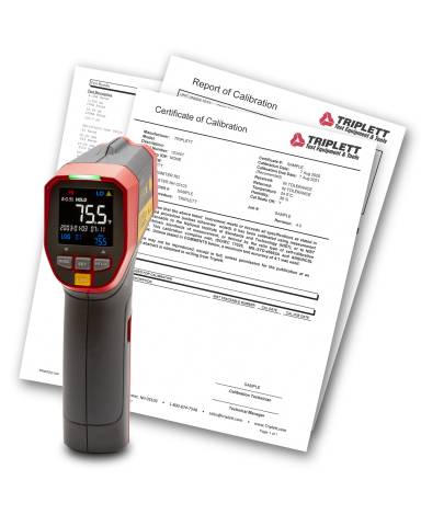 Triplett IRT350-NIST 12:1 IR Thermometer with Circular Laser and Cert. of Traceability to NIST