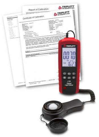 Triplett LT65-NIST LT65 Digital Light Meter Lux/Fc with Certificate of Traceability to N.I.S.T.