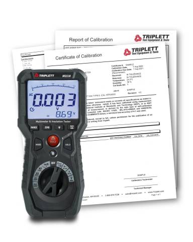 Triplett MG530-NIST MG530 Insulation Tester with Certificate of Traceability to N.I.S.T.