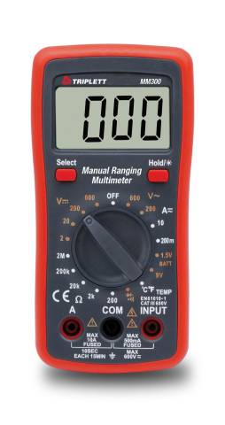 Triplett MM300 True RMS Manual Ranging Digital Multimeter