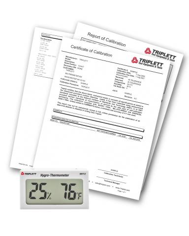 Triplett RHT12-NIST Hygro-Thermometer with Certificate of Traceability to N.I.S.T.