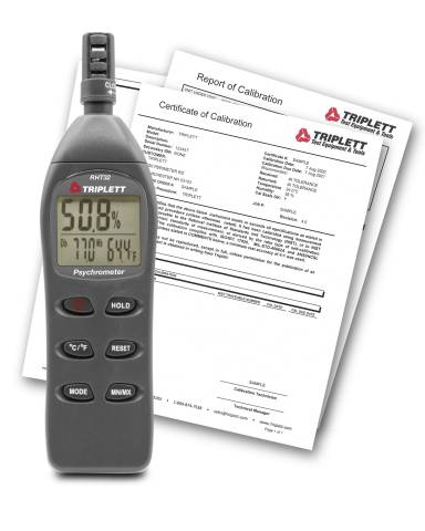 Triplett RHT32-NIST Hygro-Thermometer Psychrometer with Cert. of Traceability to NIST