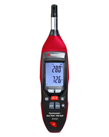 Triplett RHT80BT Psychrometer with Dew Point/Wet Bulb and Bluetooth