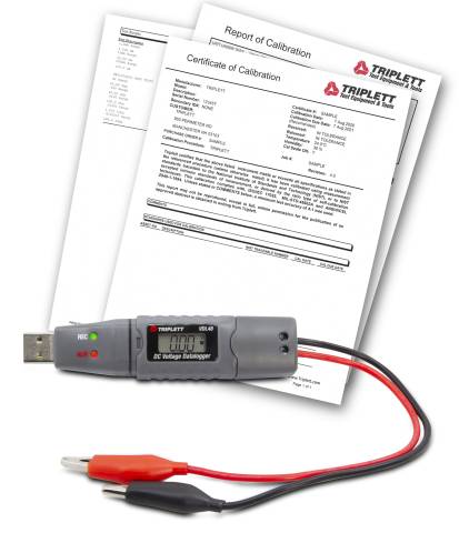Triplett VDL48-NIST DC Voltage USB Datalogger with Certificate of Traceability to NIST