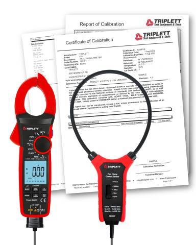Triplett CM3000-NIST CM3000 1000A TRMS AC/DC Clamp with 3000A AC Flex Clamp with Certificate of Traceability to N.I.S.T.