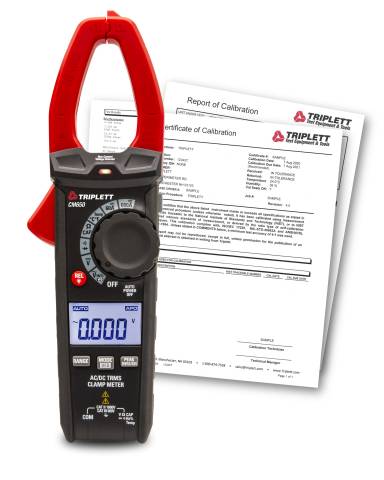 Triplett CM650-NIST CM650 600A True RMS AC/DC Clamp Meter w/Cert of Traceability to N.I.S.T.