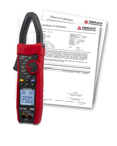Triplett CMS1500-NIST 1000A AC/DC Solar Clamp Meter with Certificate of Traceability to NIST