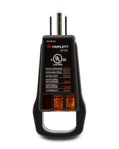 Triplett ET102 Receptacle Tester wilh Pull Handle