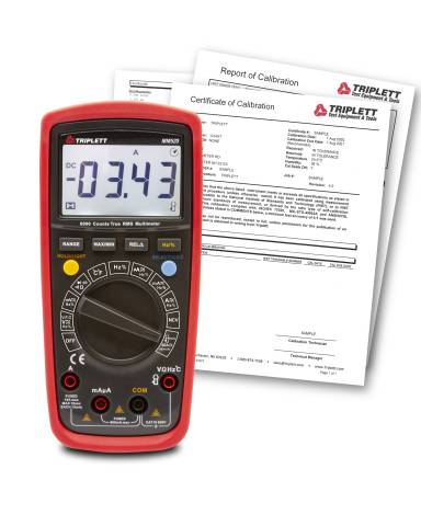 Triplett MM520-NIST True RMS Multimeter with LPF w/Cert of Traceability to N.I.S.T.