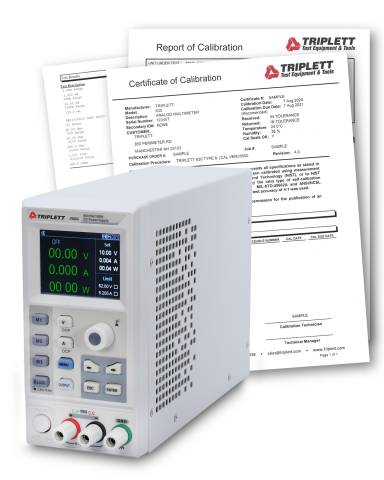 Triplett PS605-NIST PS605 Single Output DC Power Supply with Certificate of Traceability to N.I.S.T.
