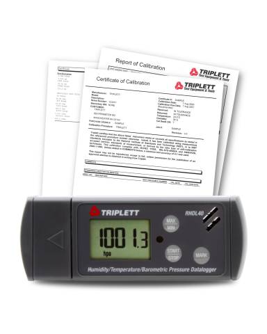 Triplett RHDL40-NIST Temperature/ Humidity/Barometric Pressure PDF Datalogger with Cert. of Traceability to NIST