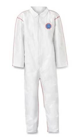 DuPont&trade; ST120S-3X Tyvek&reg; 400 SFR Coverall, With Laydown Collar, White, 3X-Large