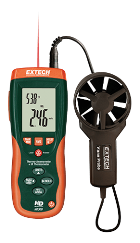 Extech HD300-NIST Thermo-Anemometer - NIST Certified
