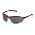 MCR SH142AFC Shock™ Safety Glasses (Crimson/Stone Frame) Gray, Anti-Fog